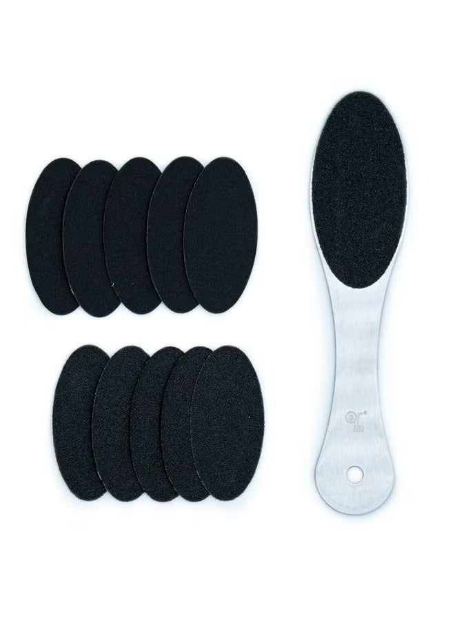 Or Bleu STAINLESS STEEL FOOT FILE WITH REFILL GRITS CT-473 - Image 3